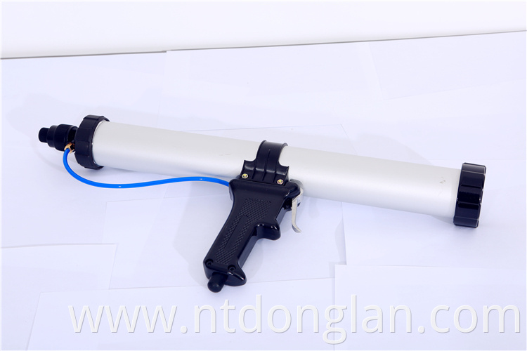 Professional 600ml Sausage Soft Pneumatic Caulking Gun Glass Glue Air Rubber Guns Tool With Control Valve